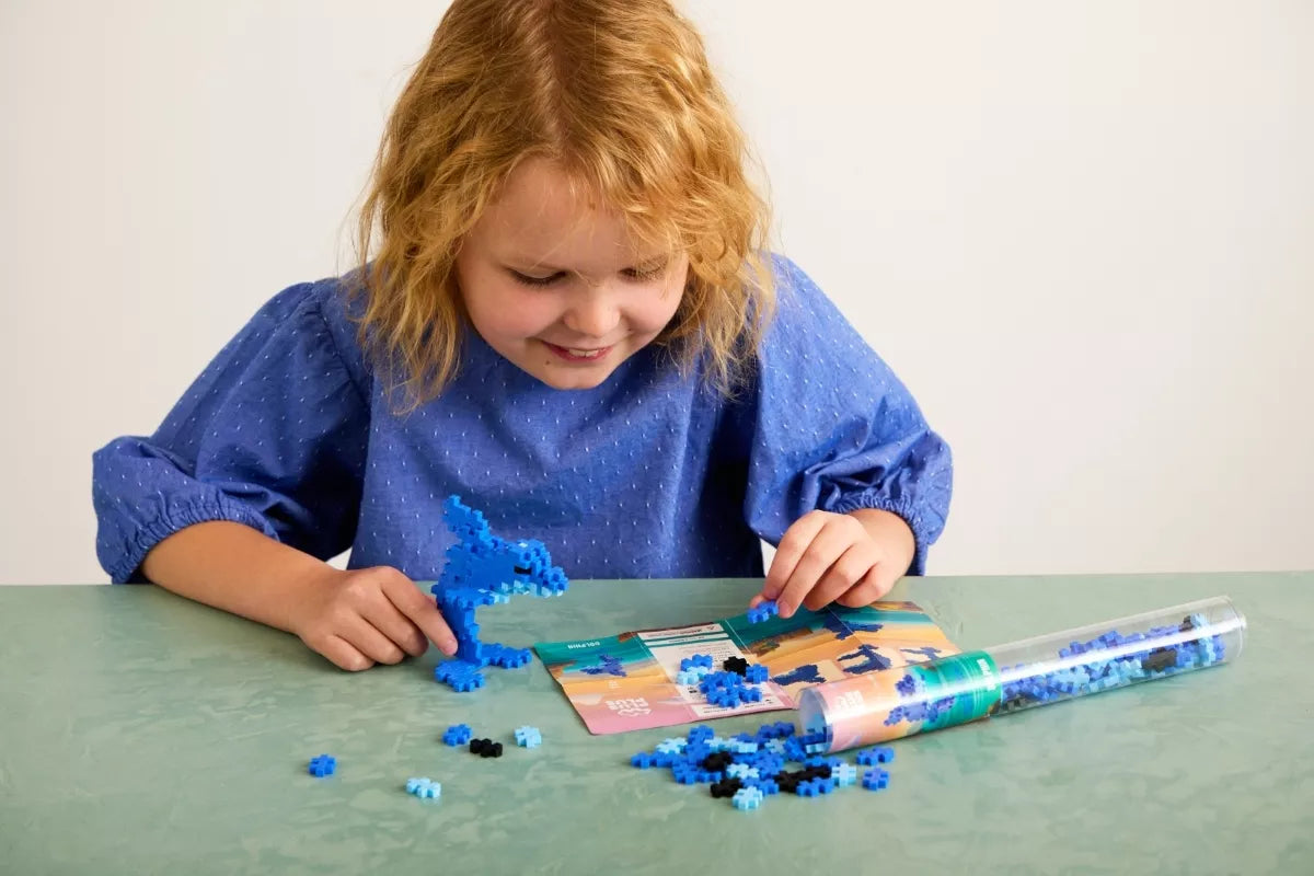 Plus Plus konstruktorius, Spalvotas Delfinas, 100 det.