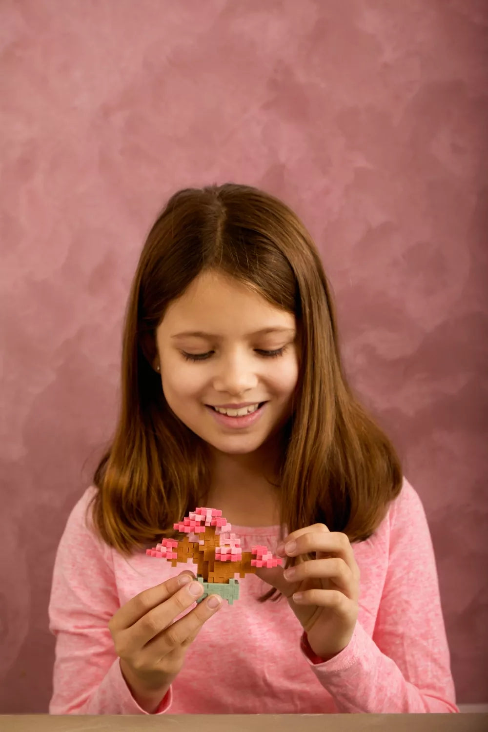 Plus Plus konstruktorius AUGALAI - rožinis bonsas