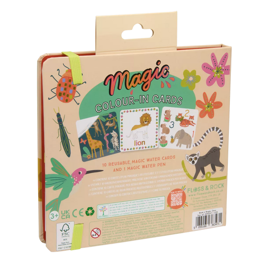 Kortelių rinkinys su vandeniniu markeriu DŽIUNGLĖS