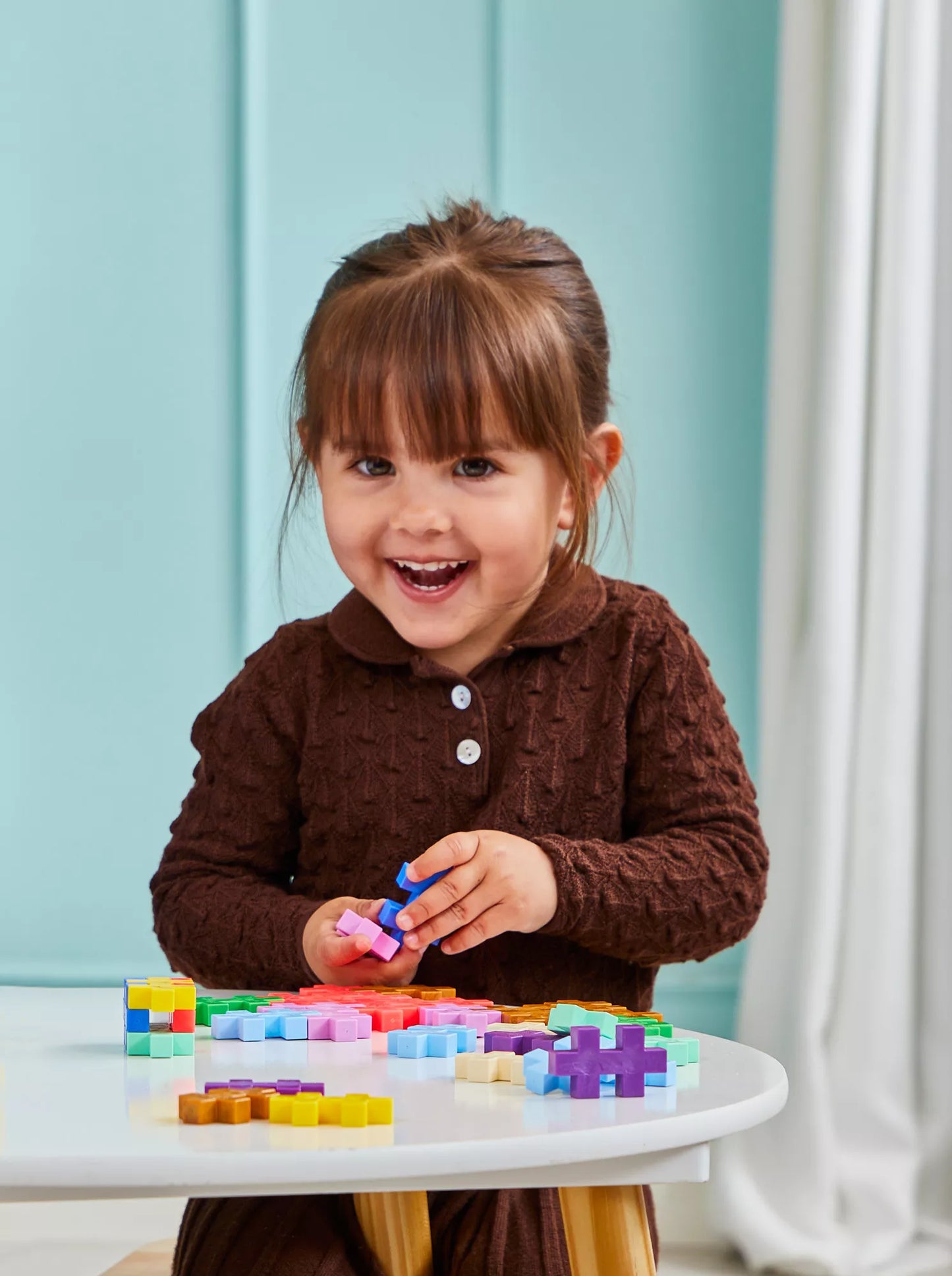 Plus Plus konstruktorius SPALVOS, DIDELĖS detalės, 60 det.