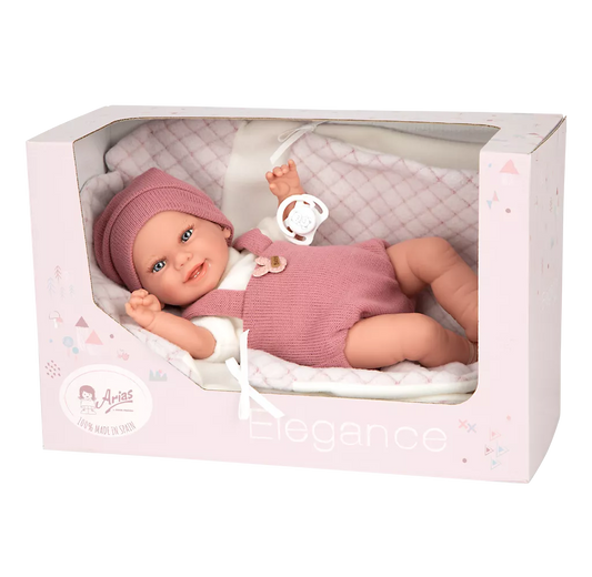 Arias kūdikėlis su rožine mova, 35 cm