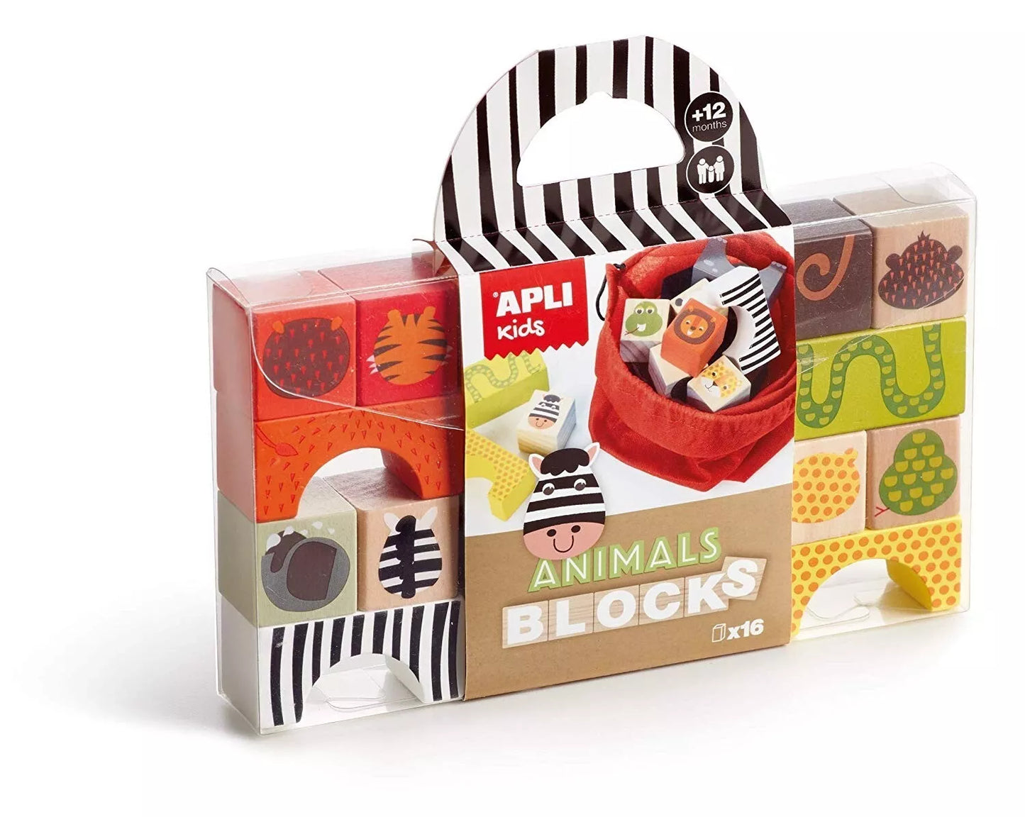 APLI Medinės kaladėlės „Gyvūnai“