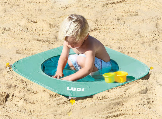 LUDI basienas, išskleidžiamas, žalias