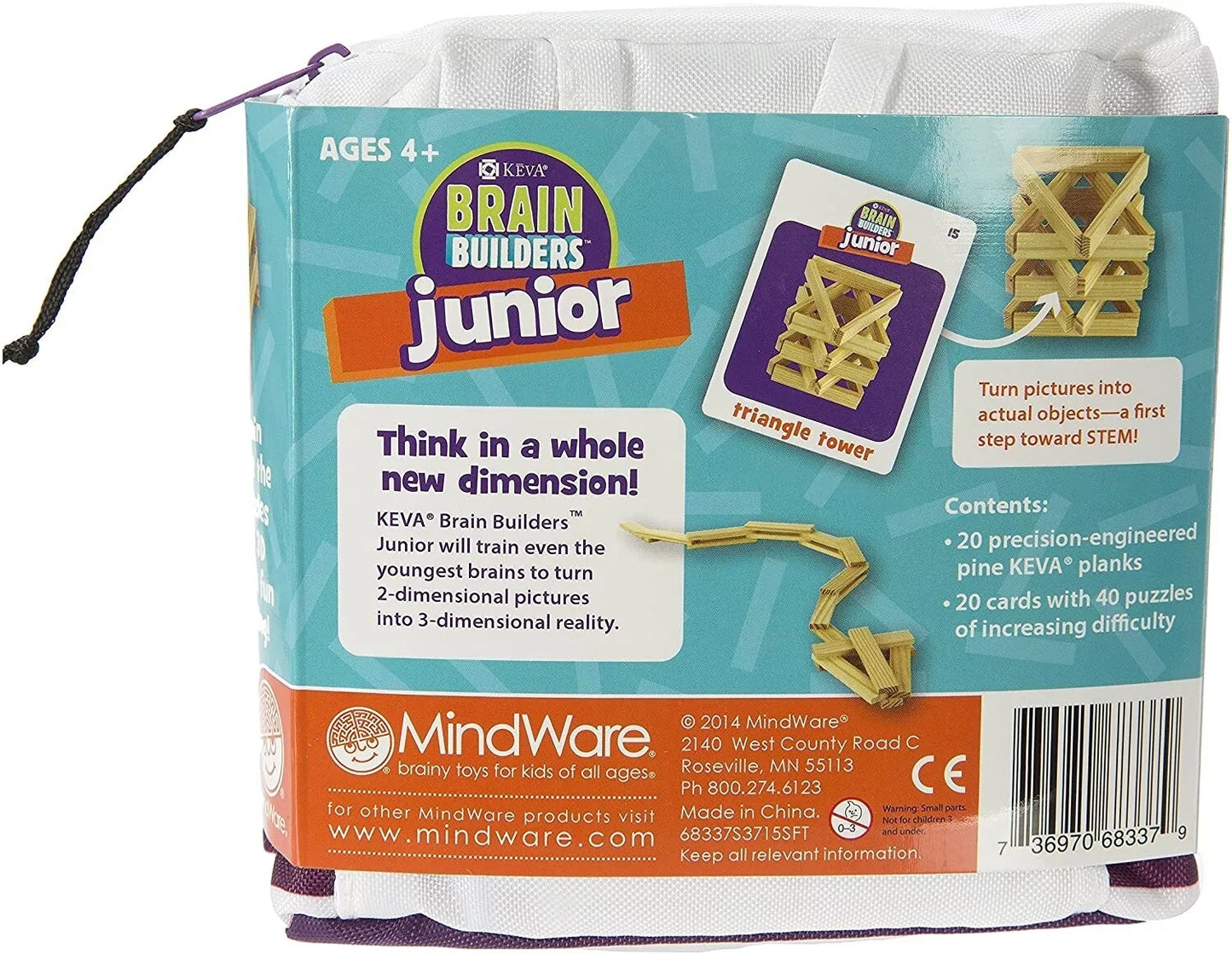 KEVA konstravimo rinkinys „Brain Builders Jr.“