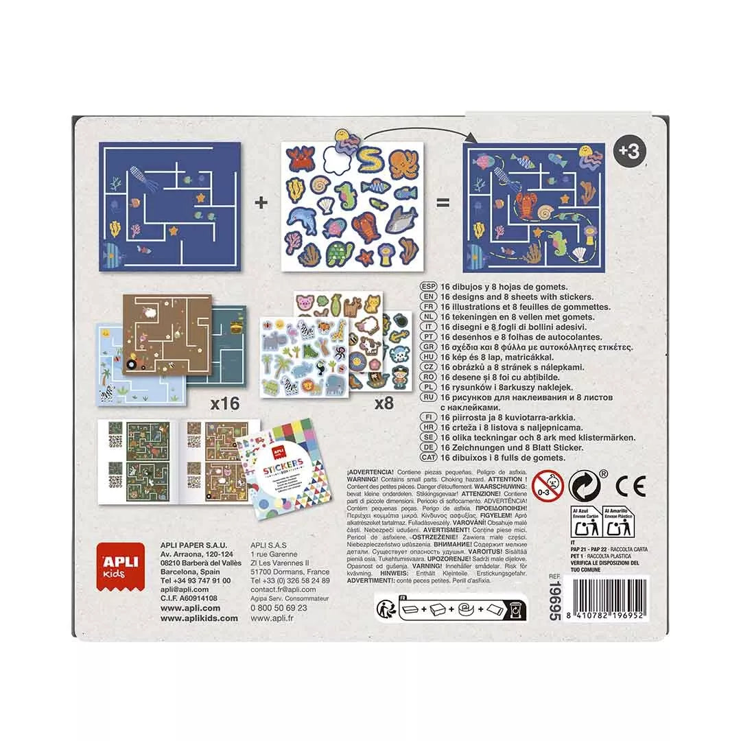 APLI lipdukų žaidimas - Labirintai