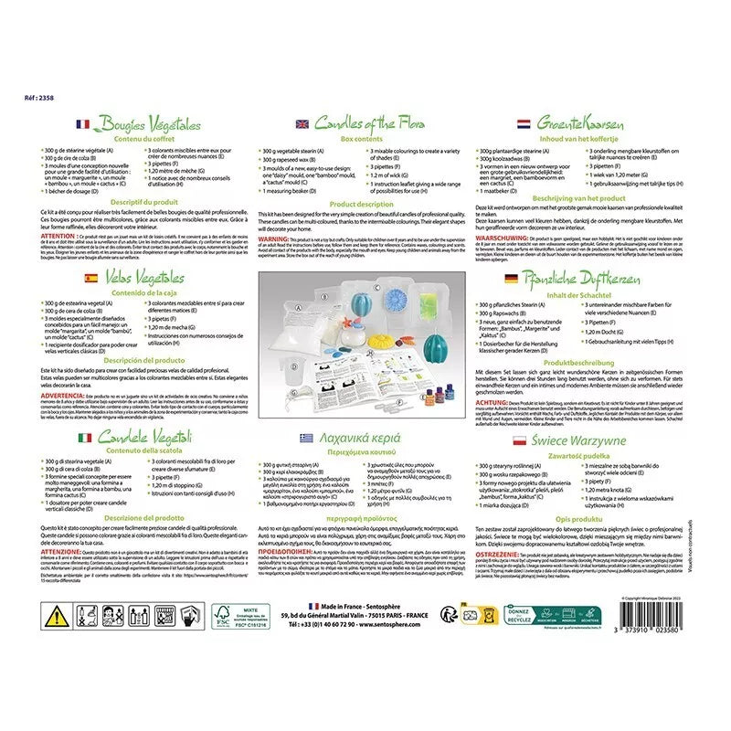 Kvepiančių žvakių gamybos rinkinys GAMTA