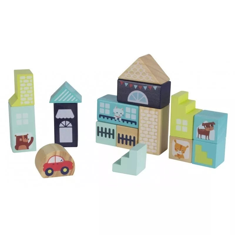 APLI Medinės kaladėlės „Miestas“