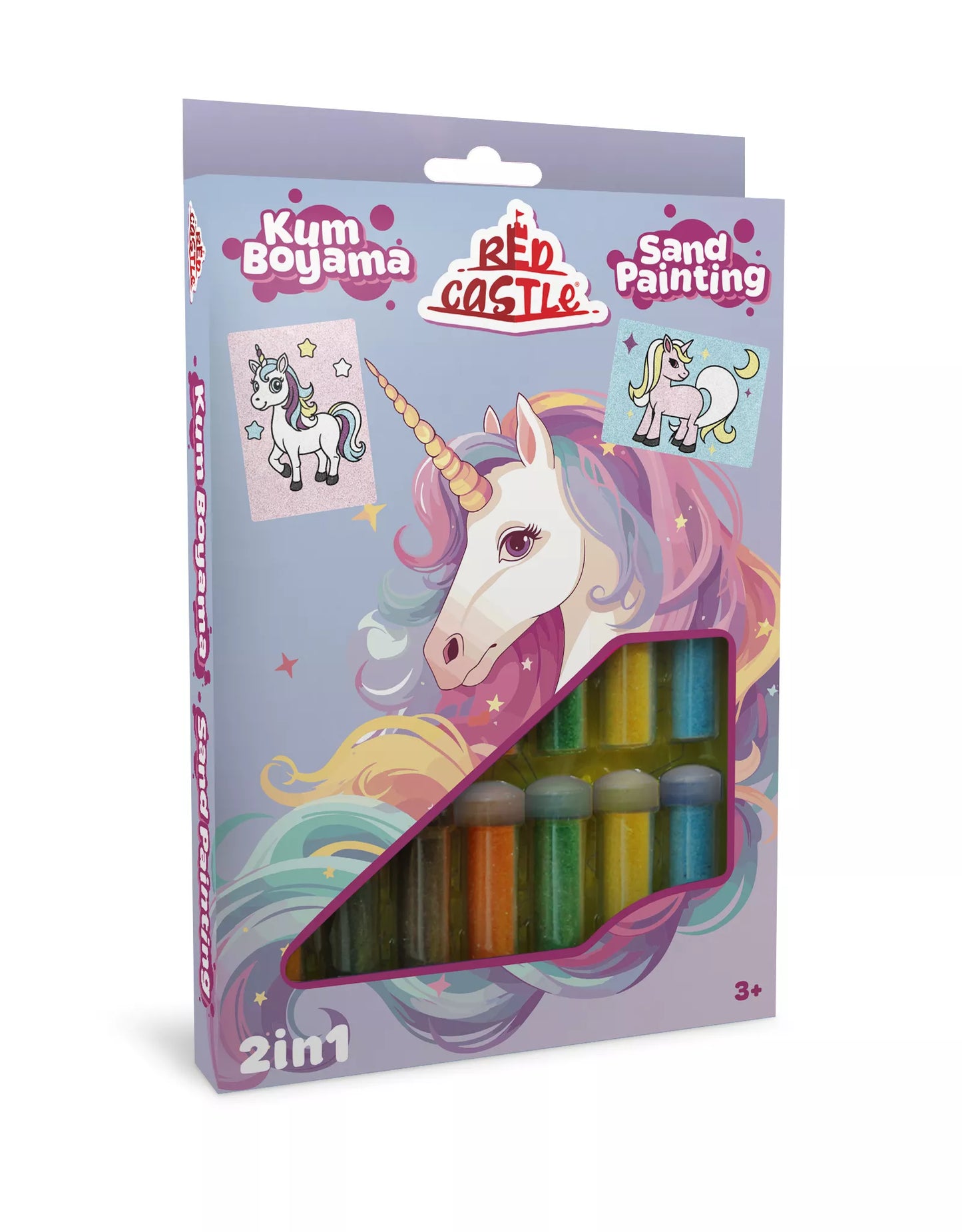Red Castle kūrybinis smėlio rinkinys 2in1, Vienaragis