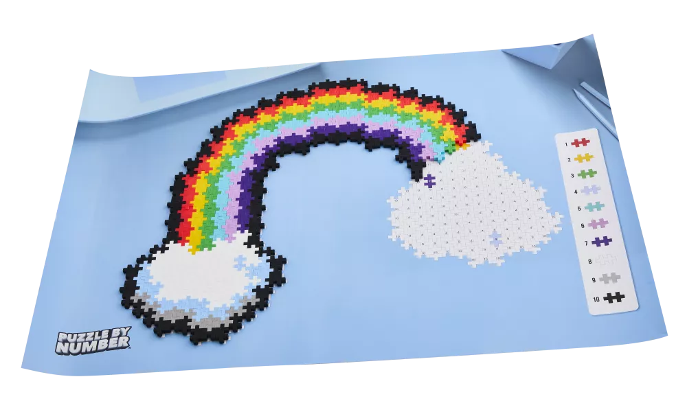 Plus Plus dėlionė pagal skaičius VAIVORYKŠTĖ, 500 det.