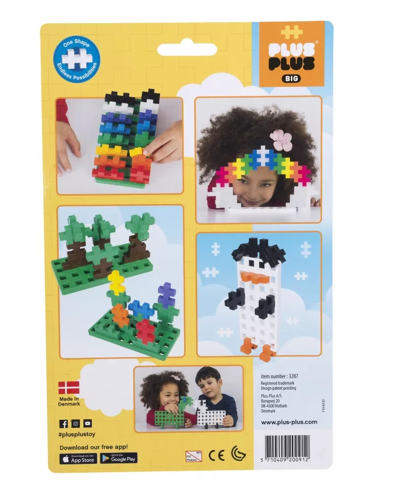 Plus Plus konstruktoriaus DIDELIŲ detalių pagrindas, 2 det.