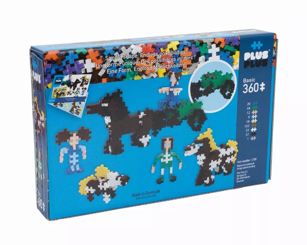 Plus Plus Constructor, Horse with Cart, 360 pcs. PLUS PLUS