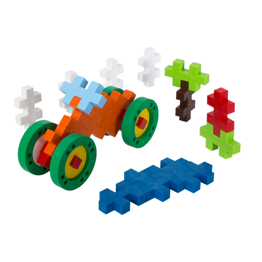 Plus Plus konstruktorius DIDELĖS detalės Statyk ir važiuok 29