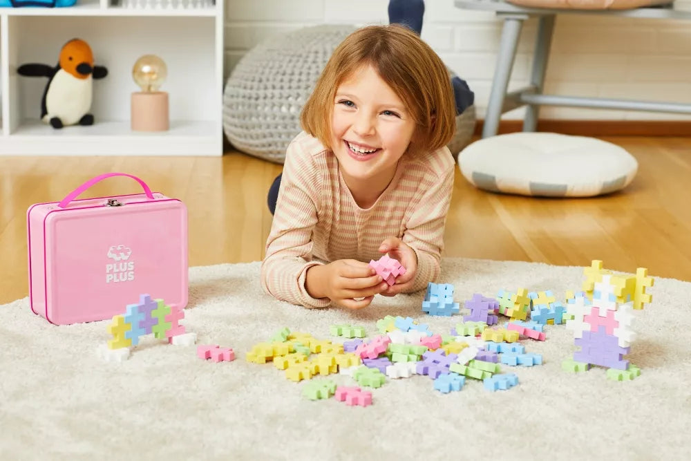 Plus Plus konstruktorius, Lagaminas, pastelinės DIDELĖS, 70