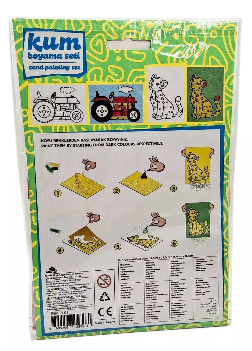 Red Castle kūrybinis smėlio rinkinys, Tigras ir Traktorius