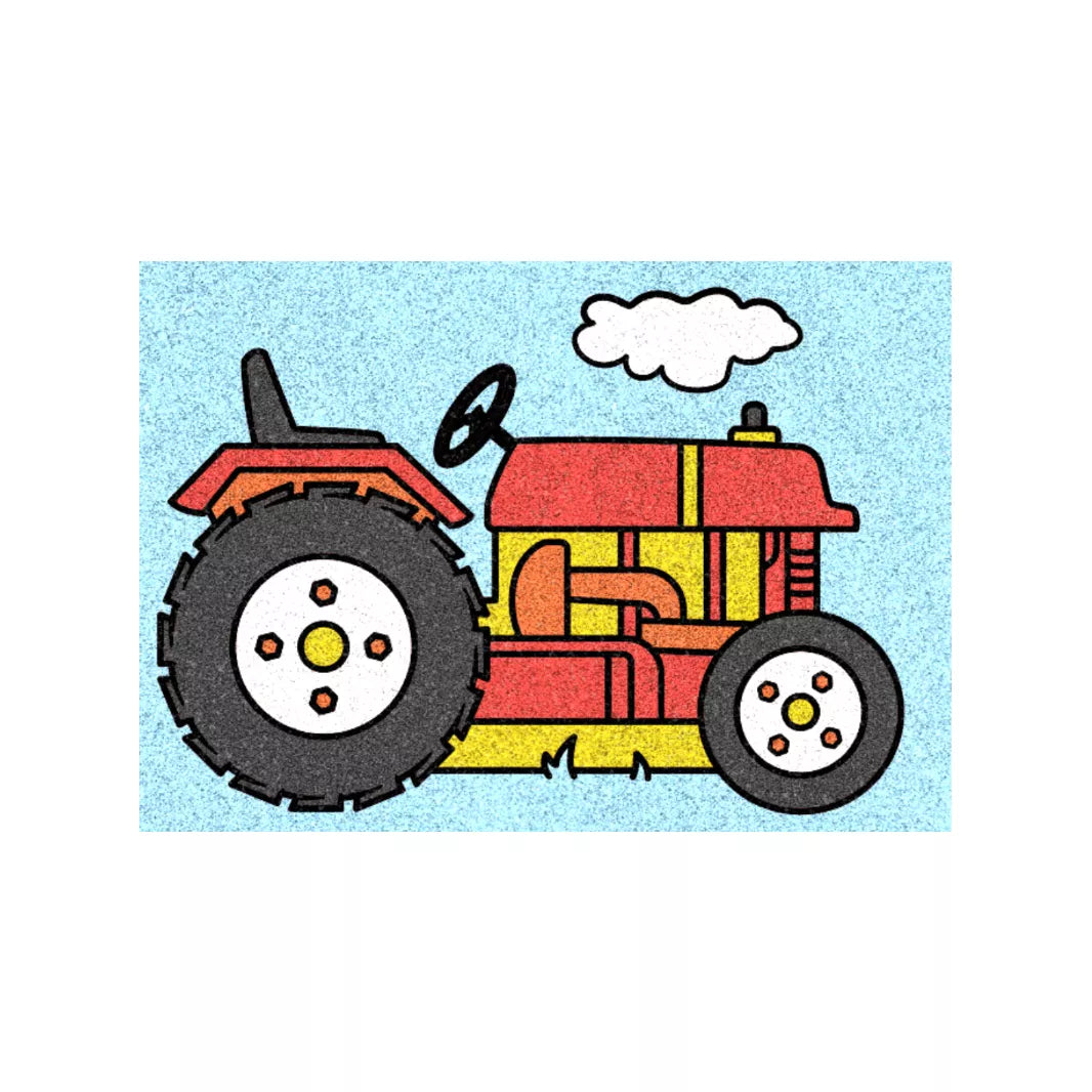 Red Castle kūrybinis smėlio rinkinys, Tigras ir Traktorius