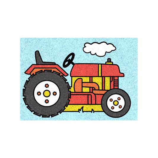 Red Castle kūrybinis smėlio rinkinys, Tigras ir Traktorius