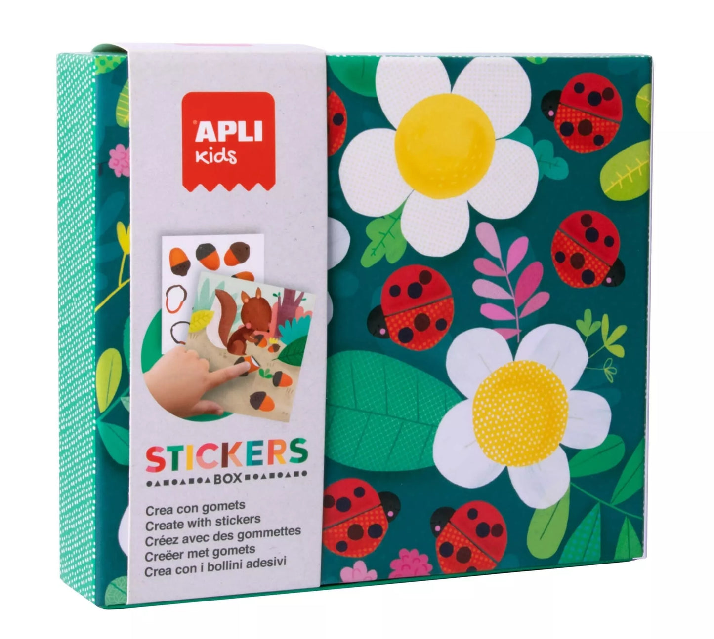 Lipdukų žaidimas „Ladybug“