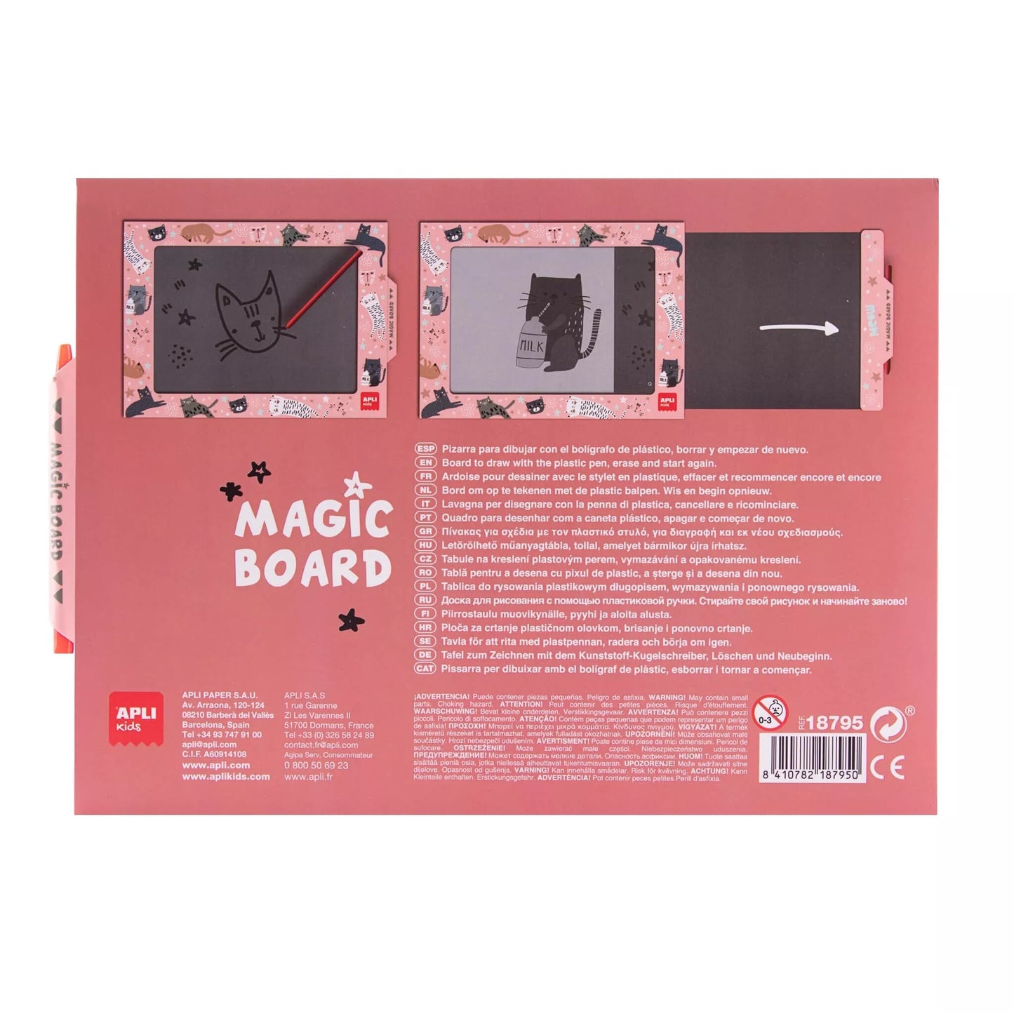 Stebuklinga piešimo lenta „Katinėliai“