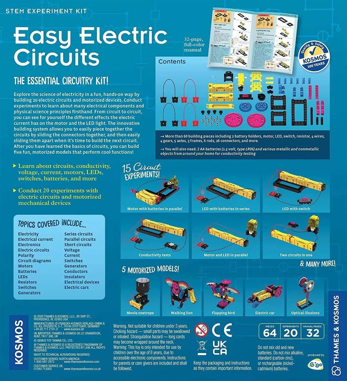 Kosmos Mokslinis rinkinys ELEKTROS GRANDINĖS