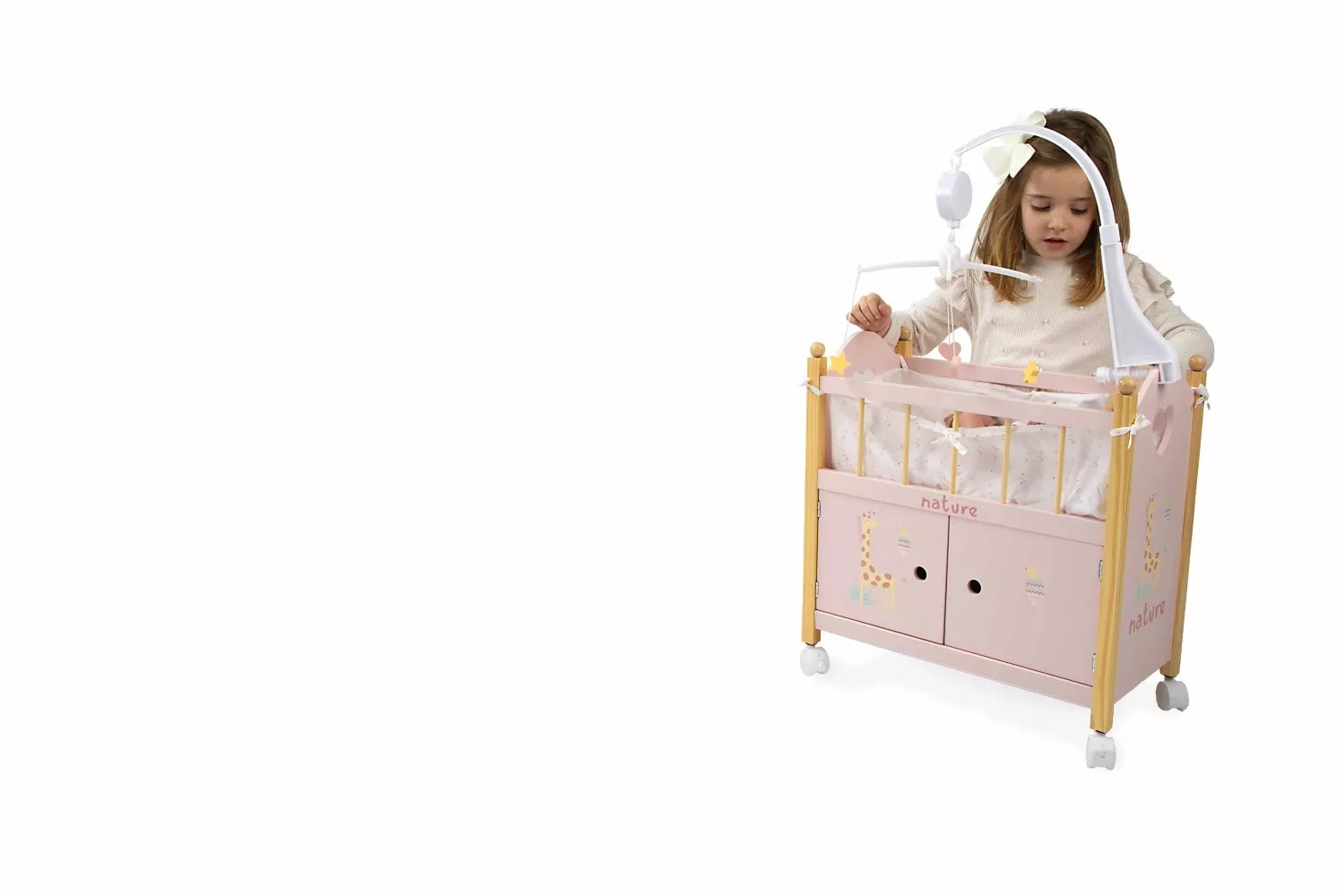Arias lėlės kūdikio lovelė su spintute, Gamta