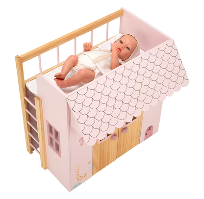 Arias lėlės kūdikio lovelė su žaidimų nameliu, Gamta