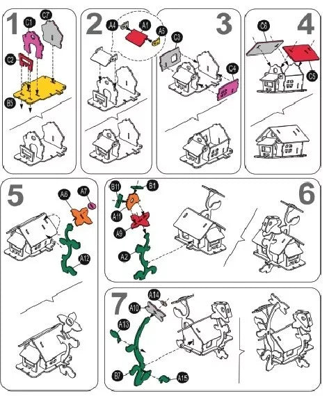 Kūrybinis rinkinys PETIT ARCHITECTE Namas gėlėse