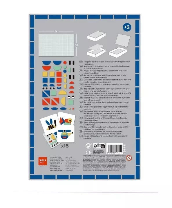 Kūrybinis magnetinis žaidimas – Formos