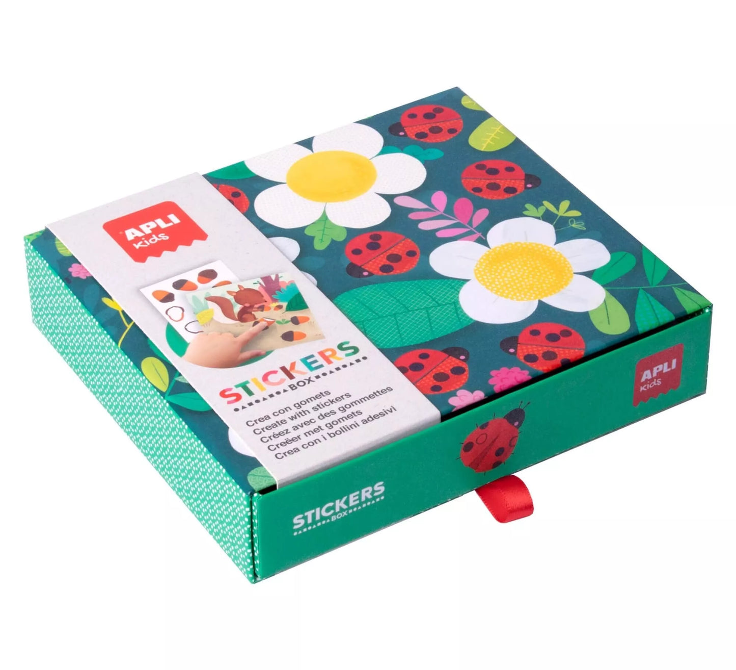 Lipdukų žaidimas „Ladybug“