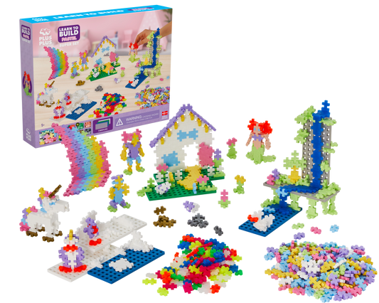 Plus Plus PRADŽIAMOKSLIS, pastelinis, 1200 det.