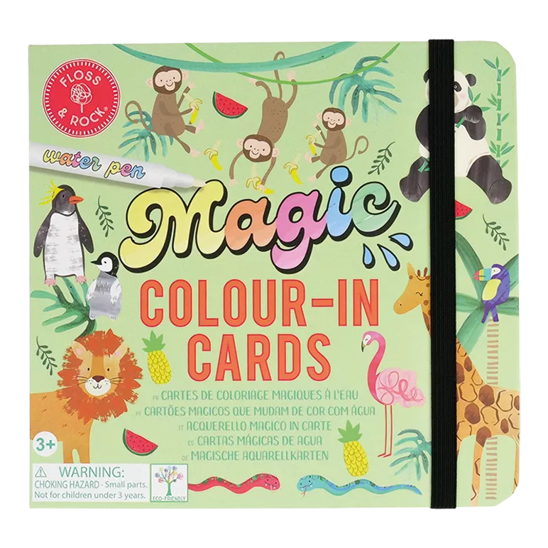 Kortelių rinkinys su vandeniniu markeriu DŽIUNGLĖS