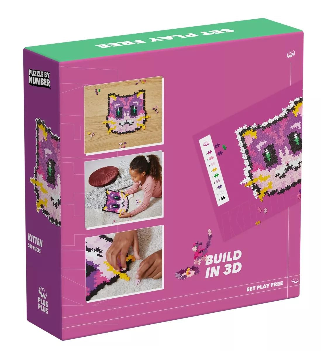 Plus Plus dėlionė pagal skaičius, KAČIUKAS, 500 det.