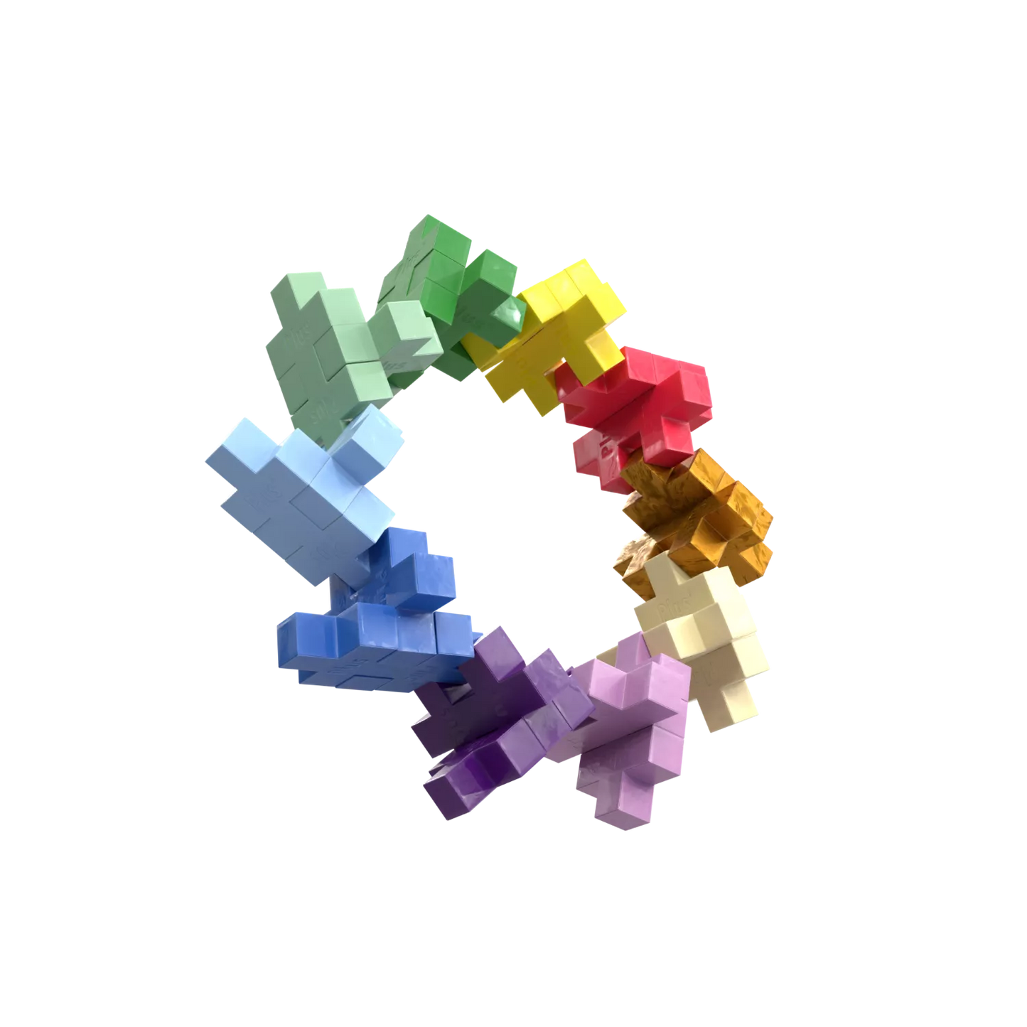 Plus Plus konstruktorius SPALVOS, DIDELĖS detalės, 60 det.