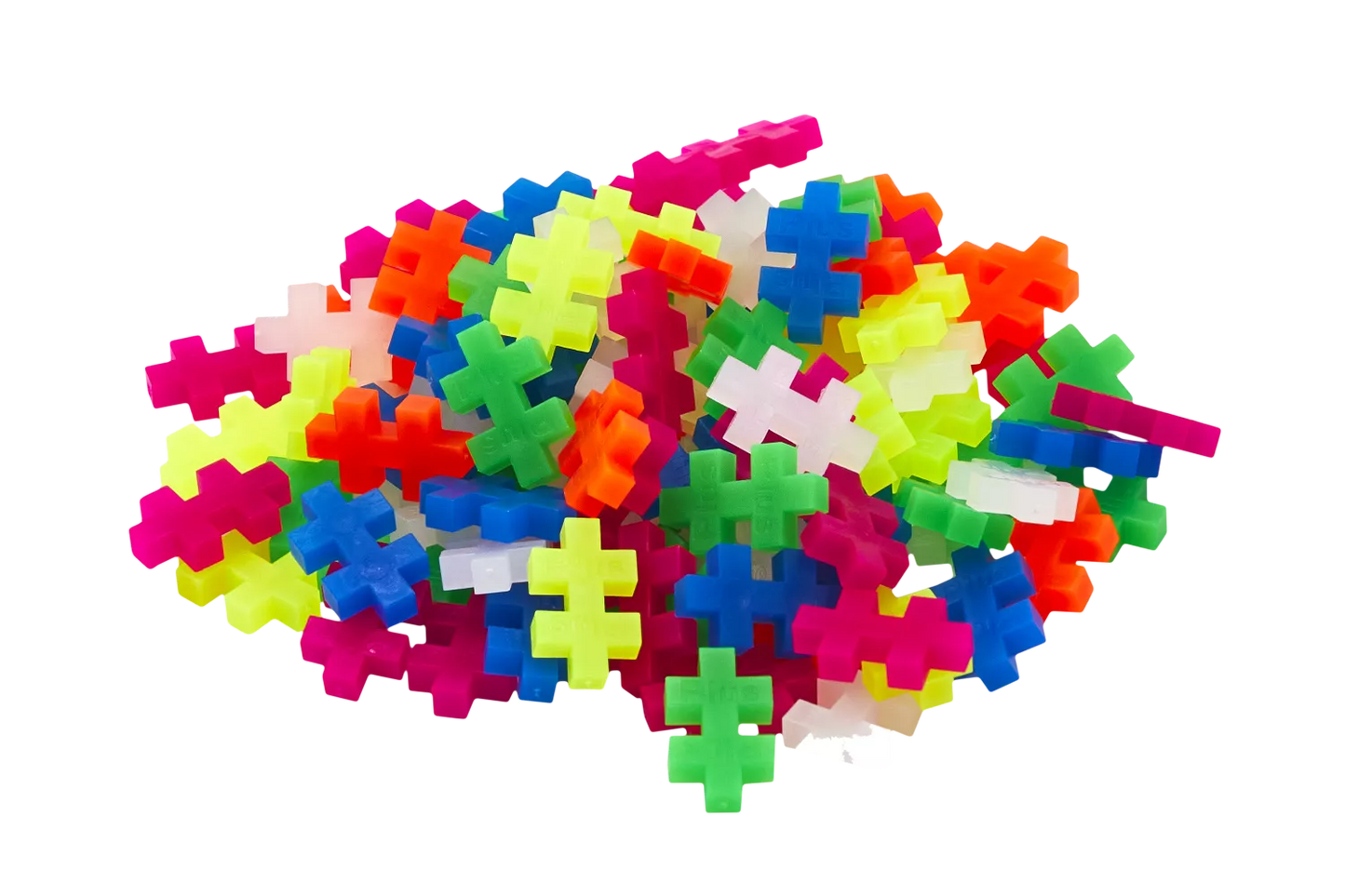 Plus Plus konstruktorius, Mini neoninių spalvų, 100 det.