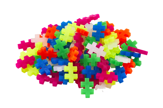 Plus Plus konstruktorius, Mini neoninių spalvų, 100 det.