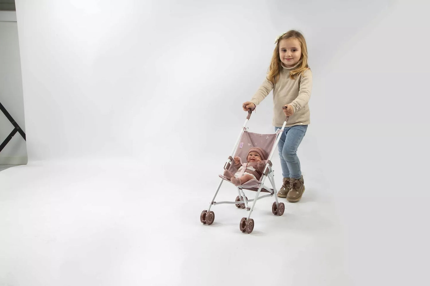 Arias lėlės kūdikio sportinis vežimukas, Meškiukas