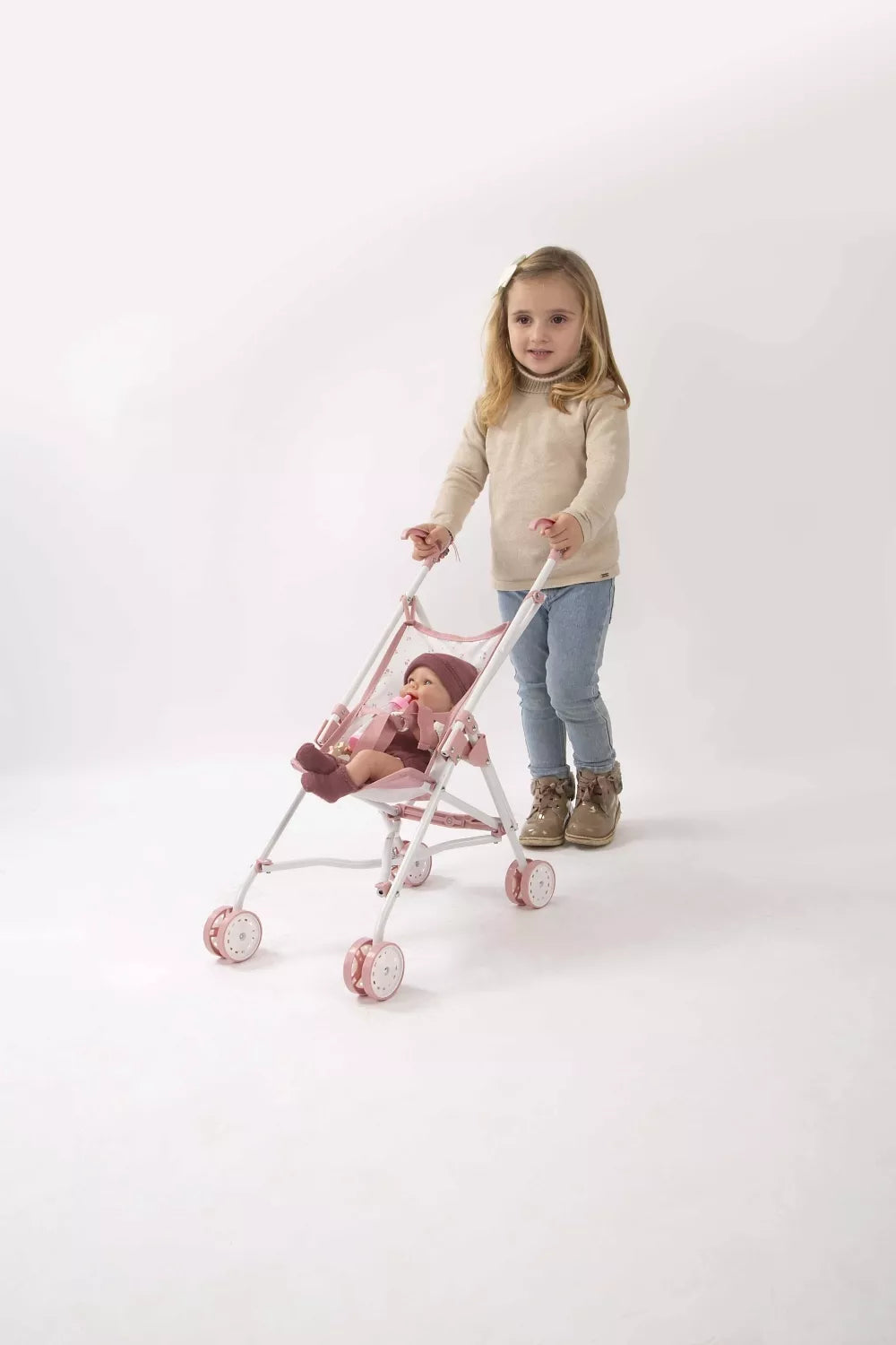 Arias lėlės kūdikio sportinis vežimukas, Elegancija