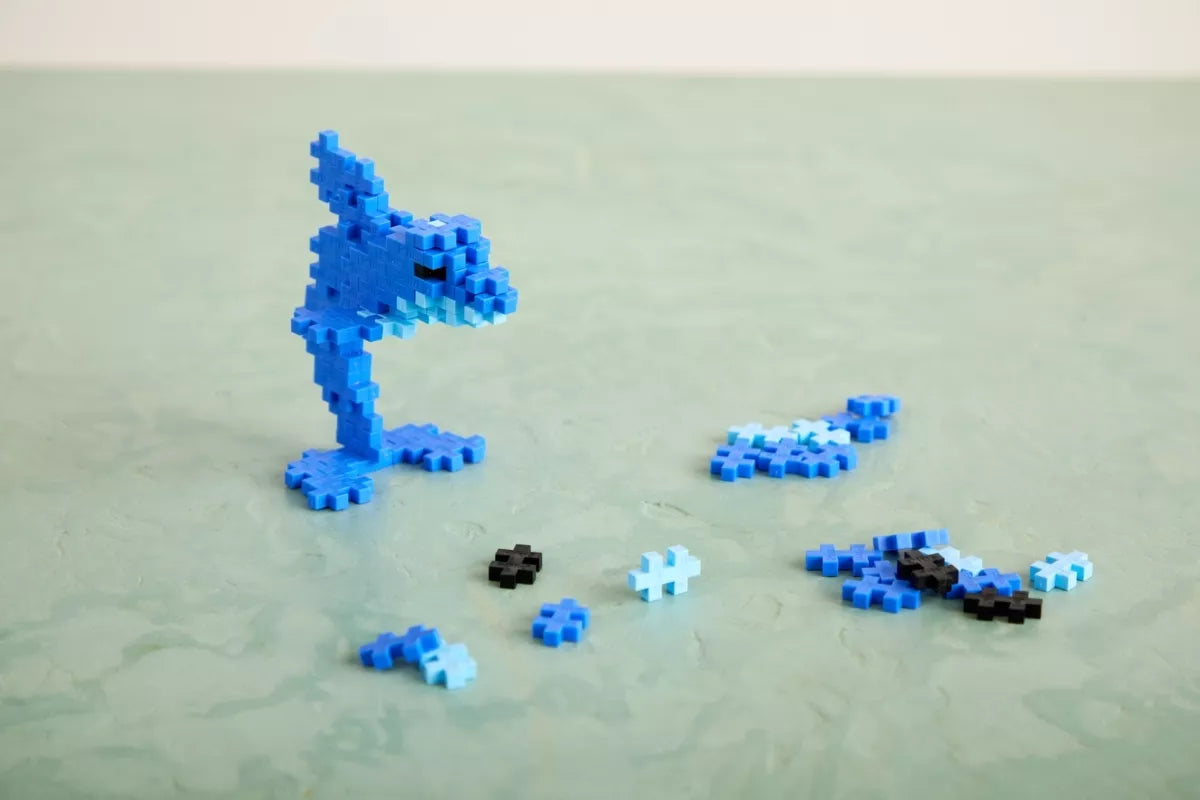 Plus Plus konstruktorius, Spalvotas Delfinas, 100 det.