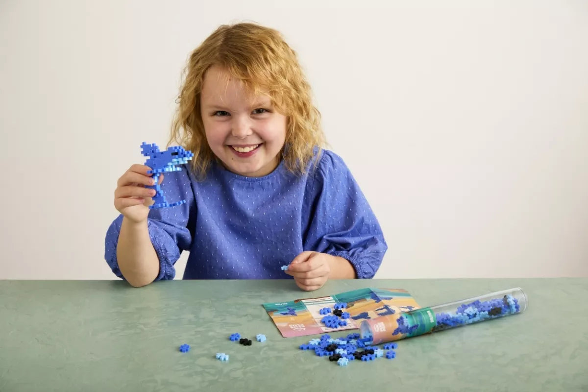 Plus Plus konstruktorius, Spalvotas Delfinas, 100 det.