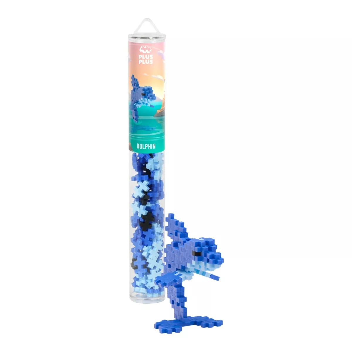 Plus Plus konstruktorius, Spalvotas Delfinas, 100 det.
