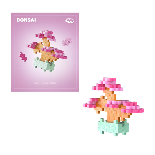 Plus Plus konstruktorius AUGALAI - rožinis bonsas