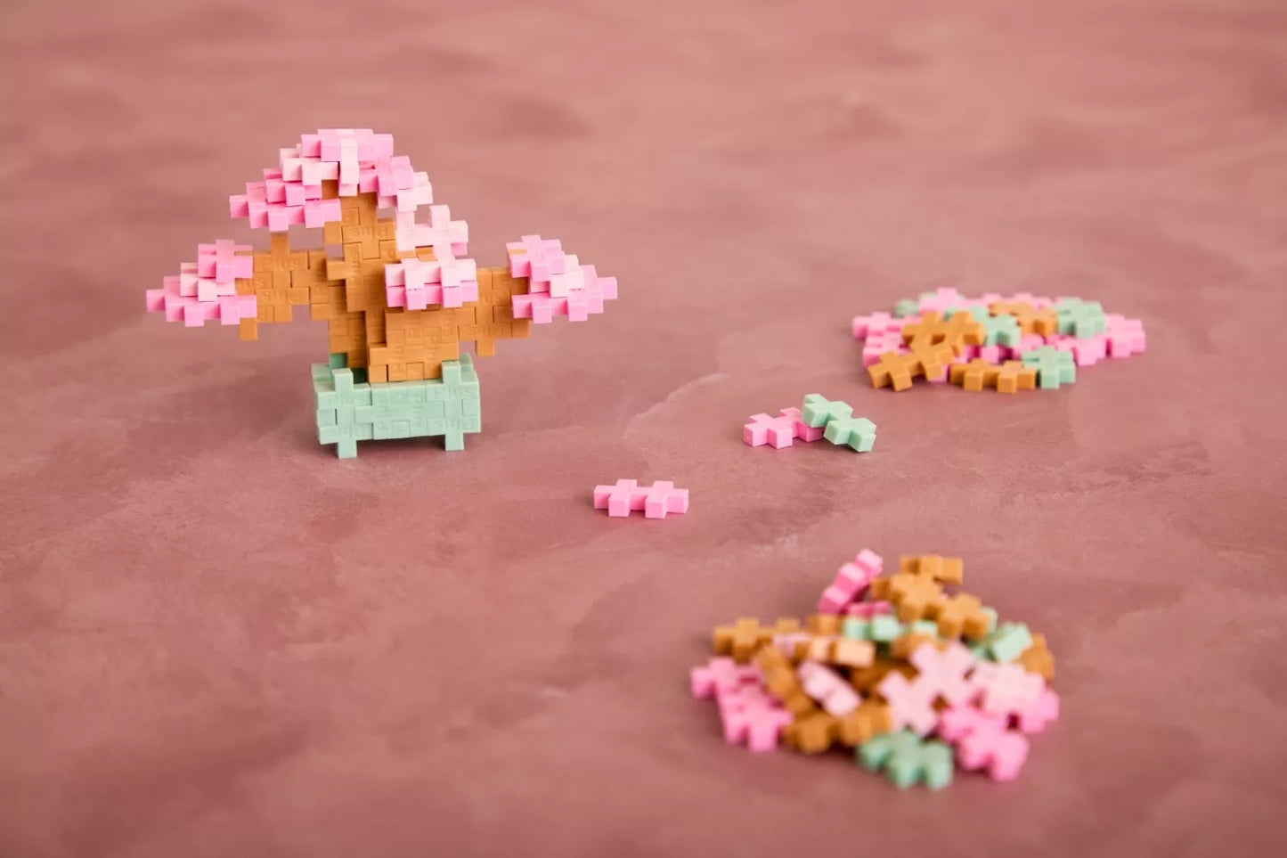 Plus Plus konstruktorius AUGALAI - rožinis bonsas