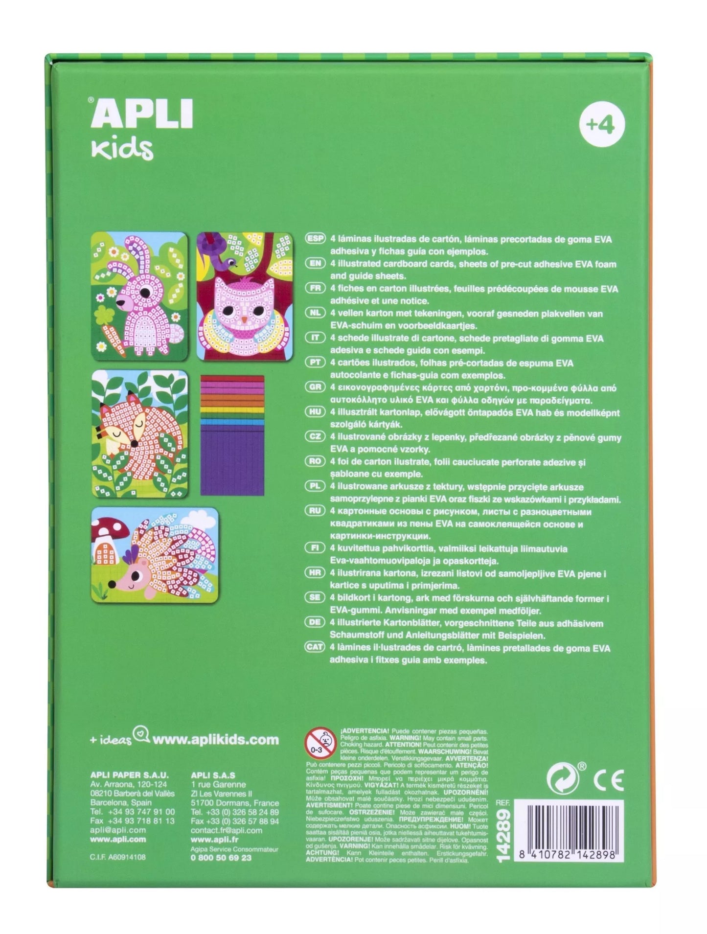 EVA porolono mozaika „Gyvūnai“