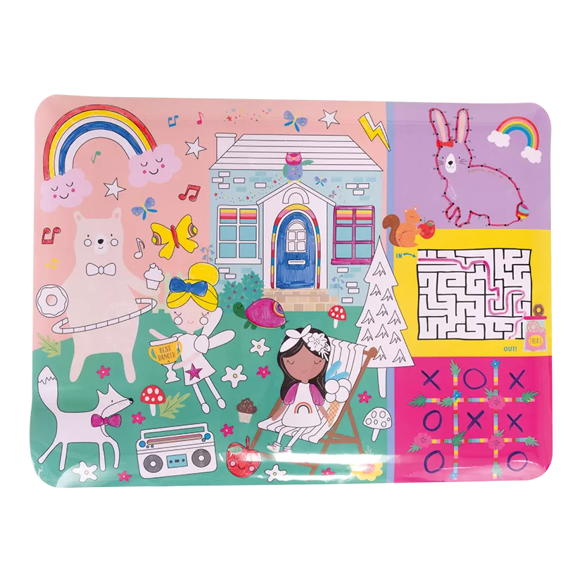 Daugkartinis spalvinimo ir užduočių kilimėlis, Vaivorykštės fėja