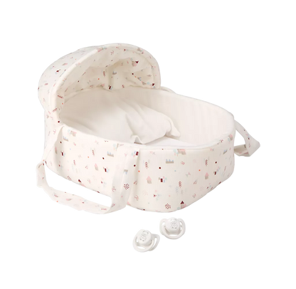 Arias kūdikėliai dvynukai baltoje nešyklėje, 26 cm