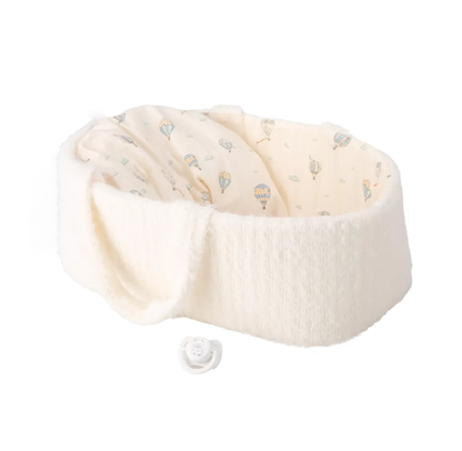 Arias kūdikėlis lėlė baltoje nešyklėje, berniukas, 33 cm