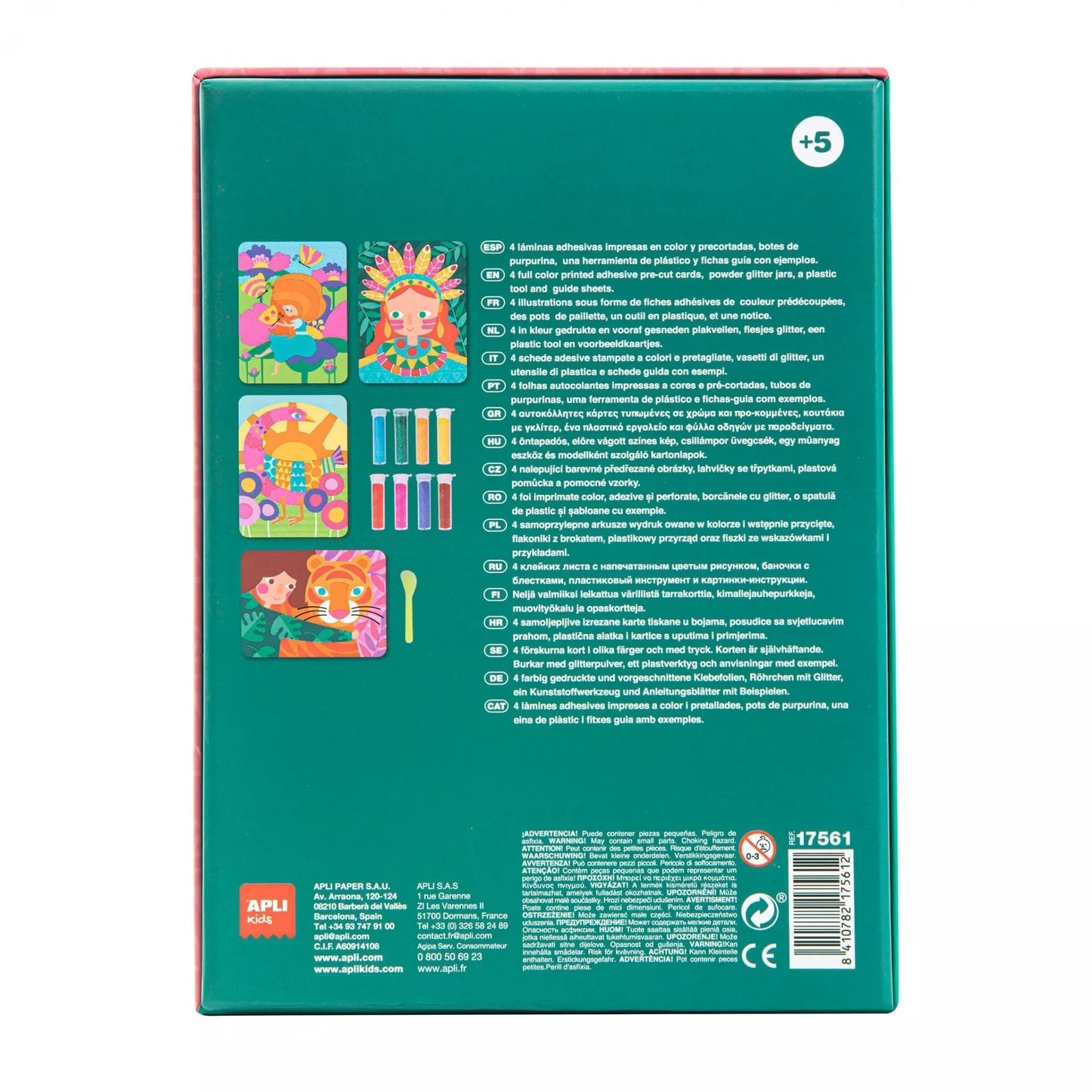 Apli Kids kūrybinis rinkinys „Glitter art”