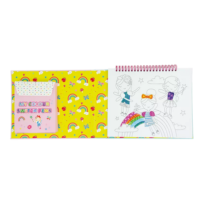 Spalvinimo knygelė su magiškais flomasteriais, Vaivorykštės fėja