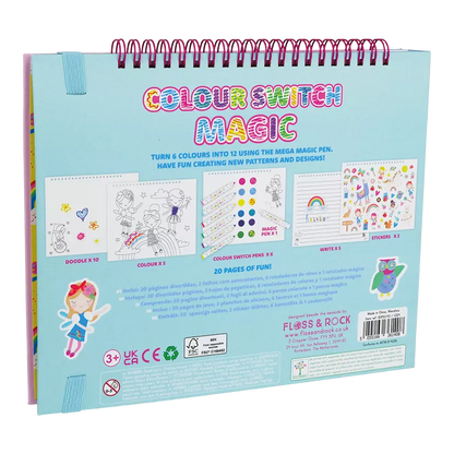 Spalvinimo knygelė su magiškais flomasteriais, Vaivorykštės fėja