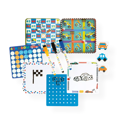 Magnetinis žaidimas 6in1, Mašinos