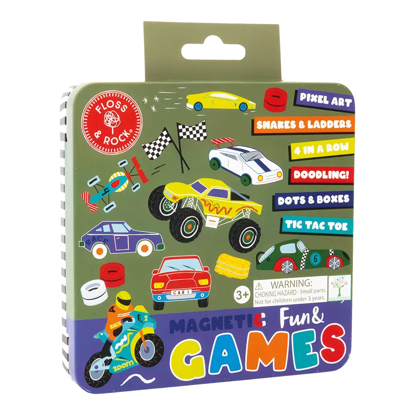 Magnetinis žaidimas 6in1, Mašinos